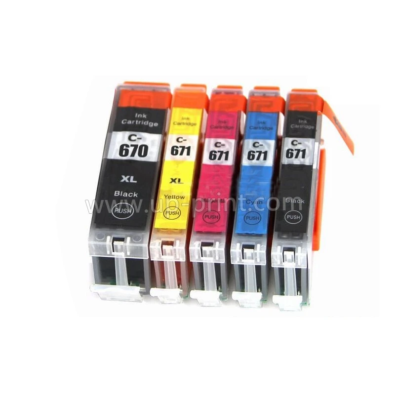 5 PGI-670 CLI-671 чернильный картридж для принтера canon MG5760 MG5765 MG5766 MG6860 MG6865 MG6866 pgi670 |