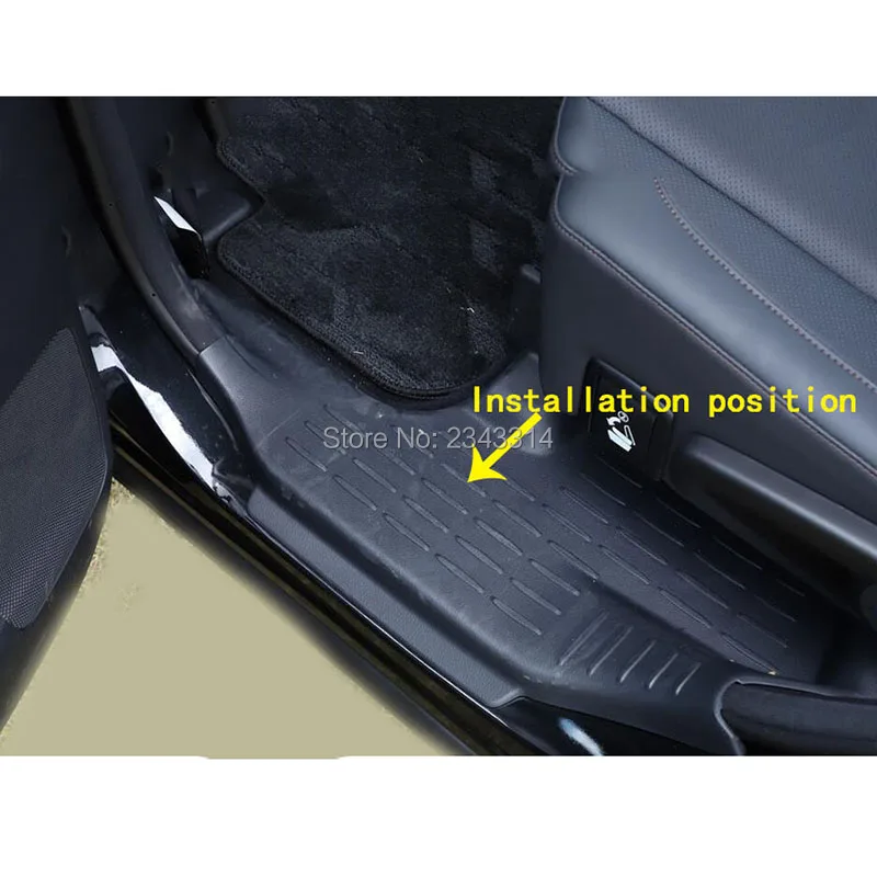 Для Toyota Highlander нержавеющая интерьерная Накладка на порог, накладка на педаль, аксессуары для стайлинга автомобилей