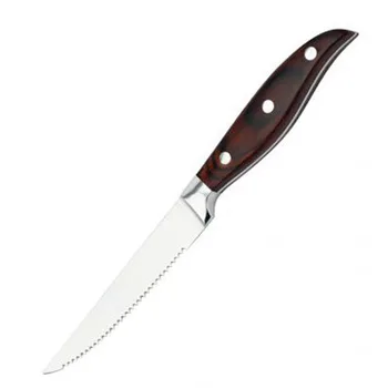 

Steak Knife Western Pointed Head Food Knives Household Tableware Perfect Beef Meat Knife Stainless Steel Dinnerware