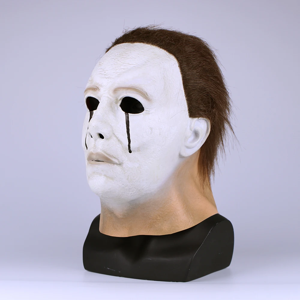 Scary MichaelMyers Mask Horror Movie Halloween Cosplay Adult Latex Party Mask (4)