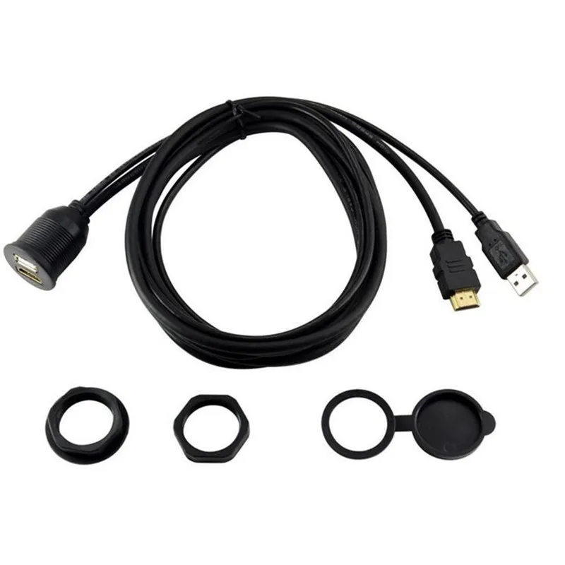 LBSC USB& HDMI AUX панель расширения заподлицо для автомобиля, лодки и мотоцикла