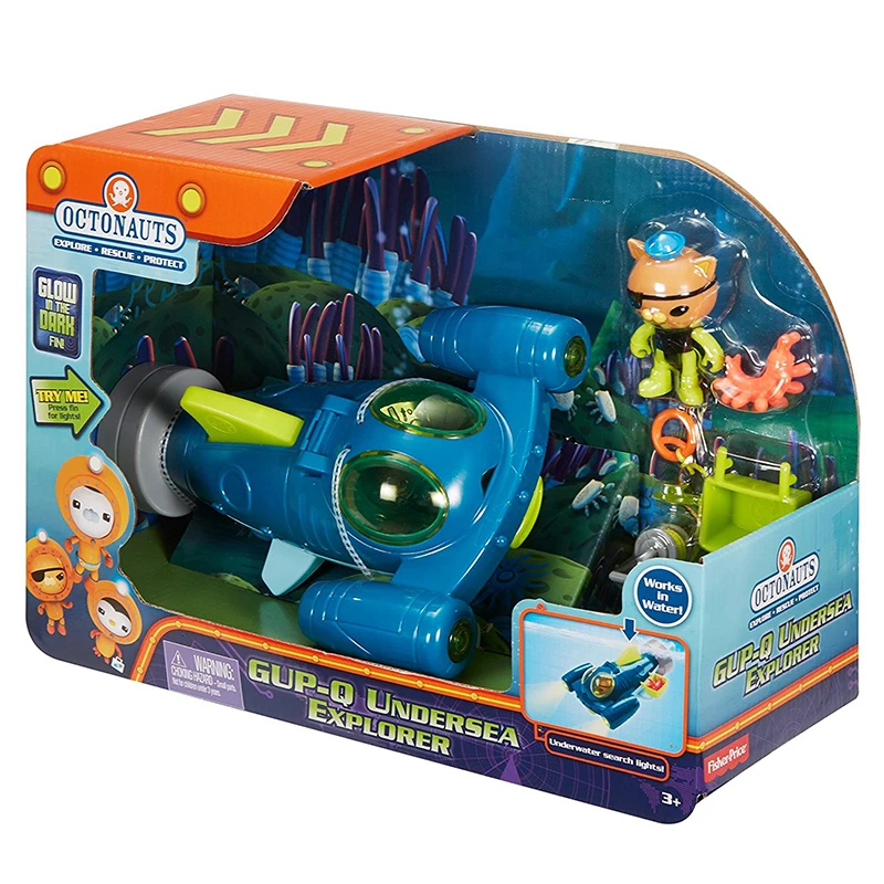 Бесплатная доставка оригинальная экшн фигурка автомобиля Octonauts GUP Q и Kwazii детская
