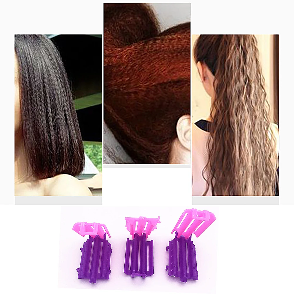 

Pinkiou 45pcs/bag Hair Clip Wave Perm Rod Bars Corn Curler Fluffy Hair DIY Root Positionin Hairdressing Styling Tool