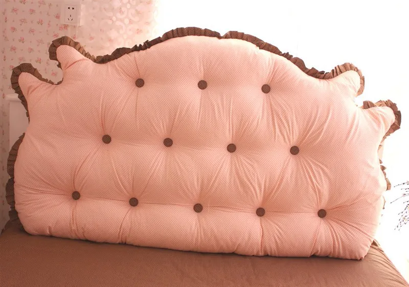 Постельные принадлежности деревенский хлопок большая прикроватная кровать Подушка принцессы большая подушка/подушки размер 595/70. 9/78. 8 дюймов кровать США - Цвет: Шоколад