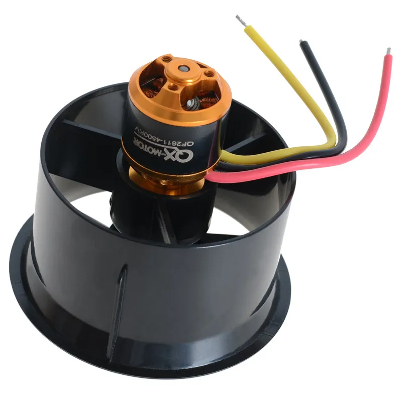64 мм воздуховод 5 лопастей + 4500KV 320W бесщеточный двигатель для Rc модель самолёт