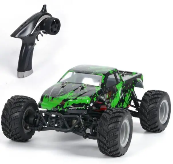 Наружная гоночная игрушка для мальчиков RC S919 2,4G 4WD 1/18 30 км/ч высокоскоростной грузовик монстра внедорожный Радиоуправляемый пульт дистанционного управления игрушки подарок на день рождения - Цвет: Зеленый