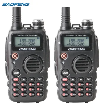 

1 Pair Baofeng UV-A52 Walkie Talkie Dual-band Dual-Display VHF:136-174MHz & UHF:400-520MHz & FM(Only Reception) Ham Transceiver