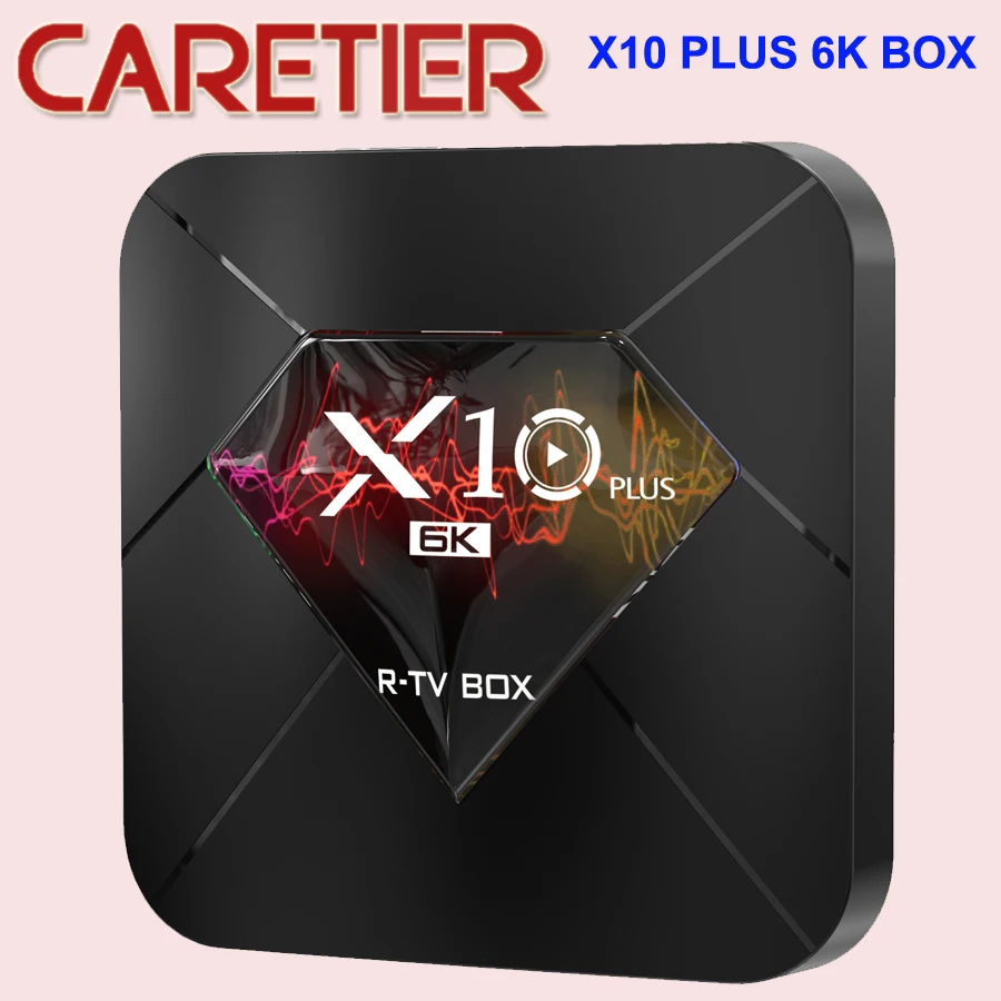 ТВ приставка X10 Plus Android 9 0 4 Гб + 32 ГБ/64 ГБ Allwinner четырехъядерный процессор Wi Fi 3D