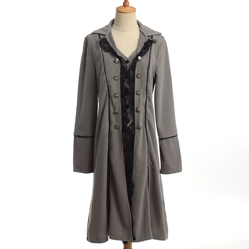 Пиратская куртка средневековый традиционный Женский плащ для взрослых британское французское пальто костюм