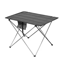 Mesa plegable portátil para acampar, muebles de exterior, mesas de ordenador, Picnic 6061, escritorio plegable ultraligero de aleación de aluminio