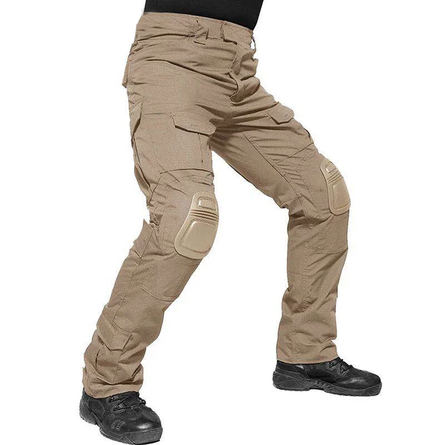 New Men Military Pants With Knee Pads Cargo Pants Plus Size Army Soldier Pants Men Tactical Trousers