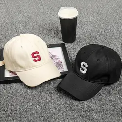 Буква S Бейсбол Кепки Для женщин Для мужчин 2018 новый летний хлопок Snapback Hat хип-хоп Регулируемая Повседневное шапка осень # G02