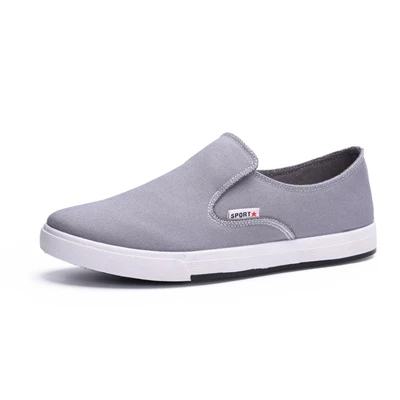 Брендовая обувь на плоской подошве; Мужская мягкая обувь; классическая обувь для мальчиков; сезон весна-осень; дышащая обувь; AA50233 - Цвет: Серый
