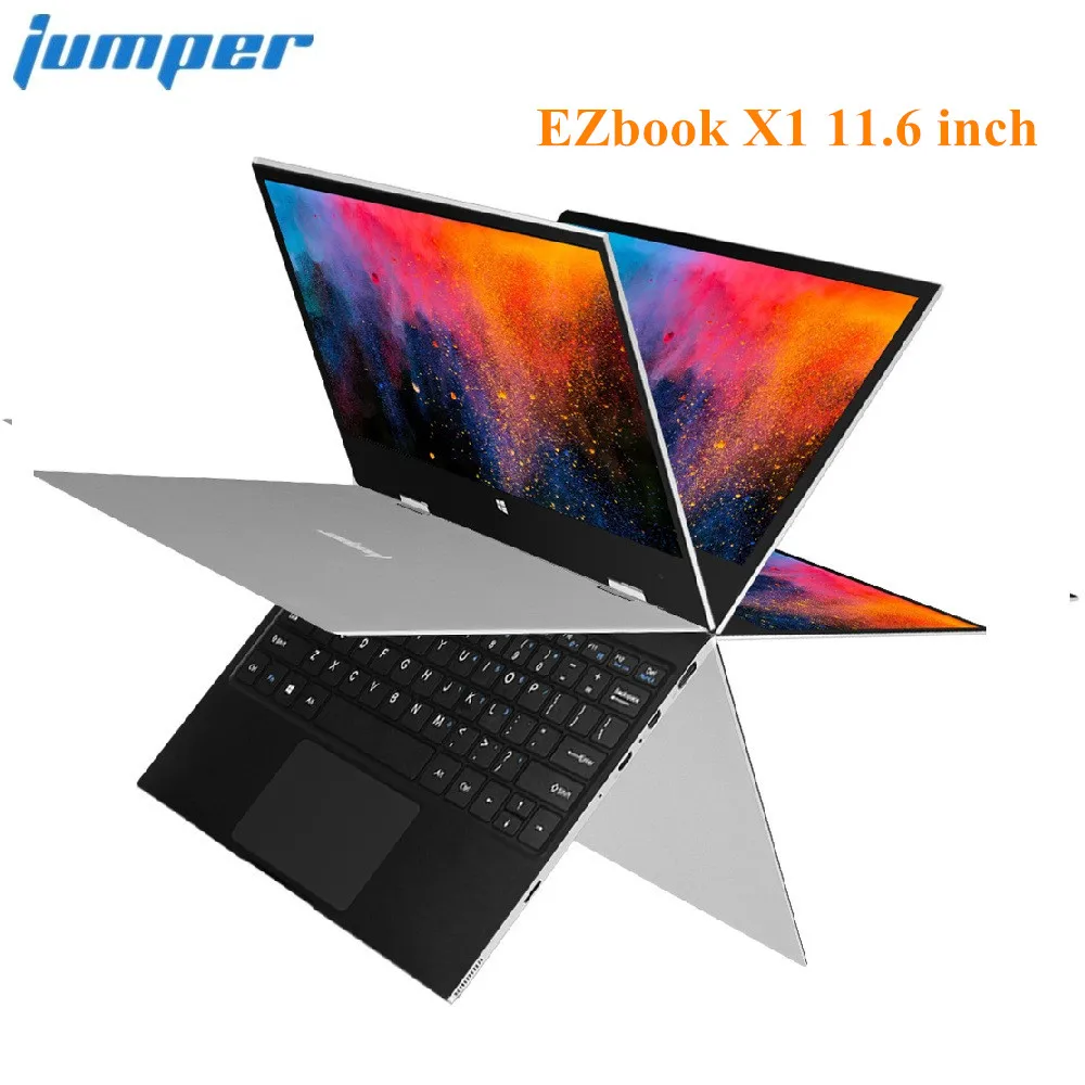 Jumper EZbook X1 Laptop 11.6 inch Windows 10 Intel Celeron Gemini Lake N4100 Quad Core 4GB RAM 64GB eMMC 64GB SSD HDMI Dual WiFi
