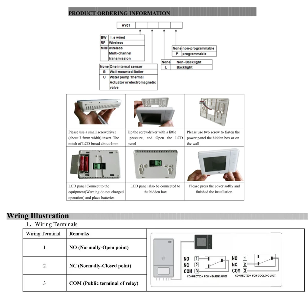 Программируемый настенный термостат для котла 5А Цифровой комнатный регулятор температуры сенсорный ЖК-термостат