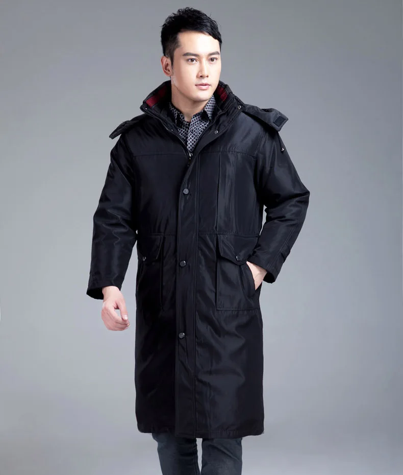 2015 High quality Plus size XL 5XL Long Men's Parka Coat