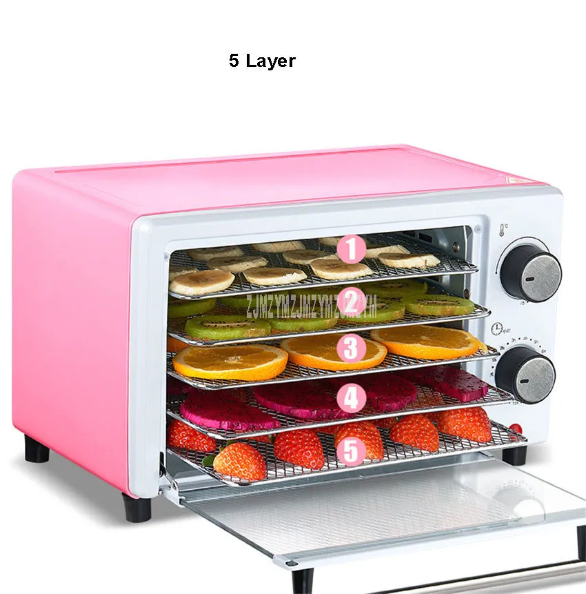 Q1 Home Use 5 Layer 300W Intelligent Food Dehydrator Fruit Vegetable Drying Machine Snacks Pet Food Dryer Dried Fruit Machine