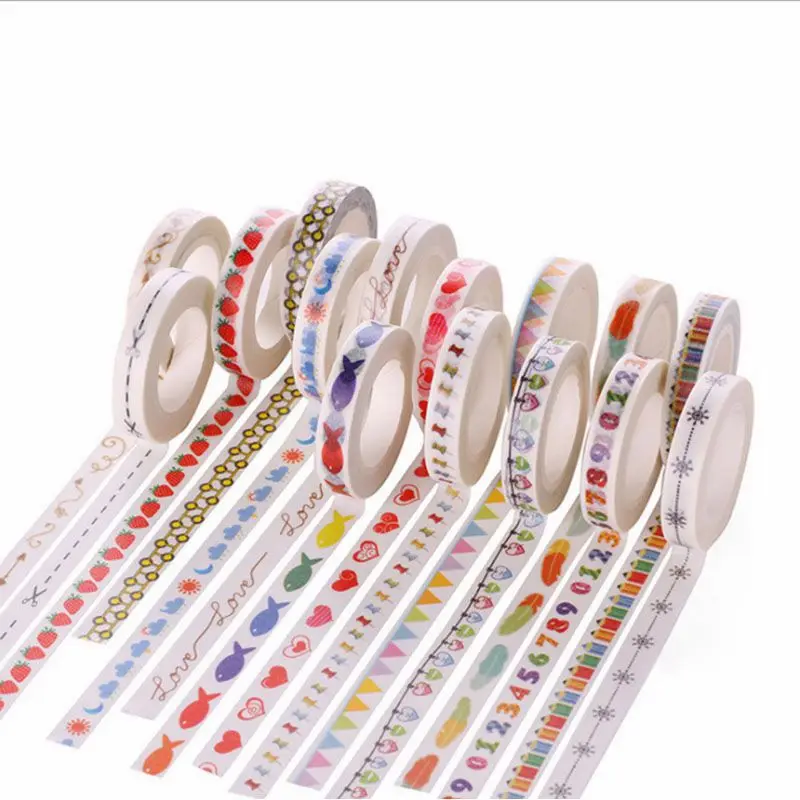 

Decorative Rainbow Adhesive Tape Paper Washi Masking Tape Adhesive Tape DIY (Style 7)