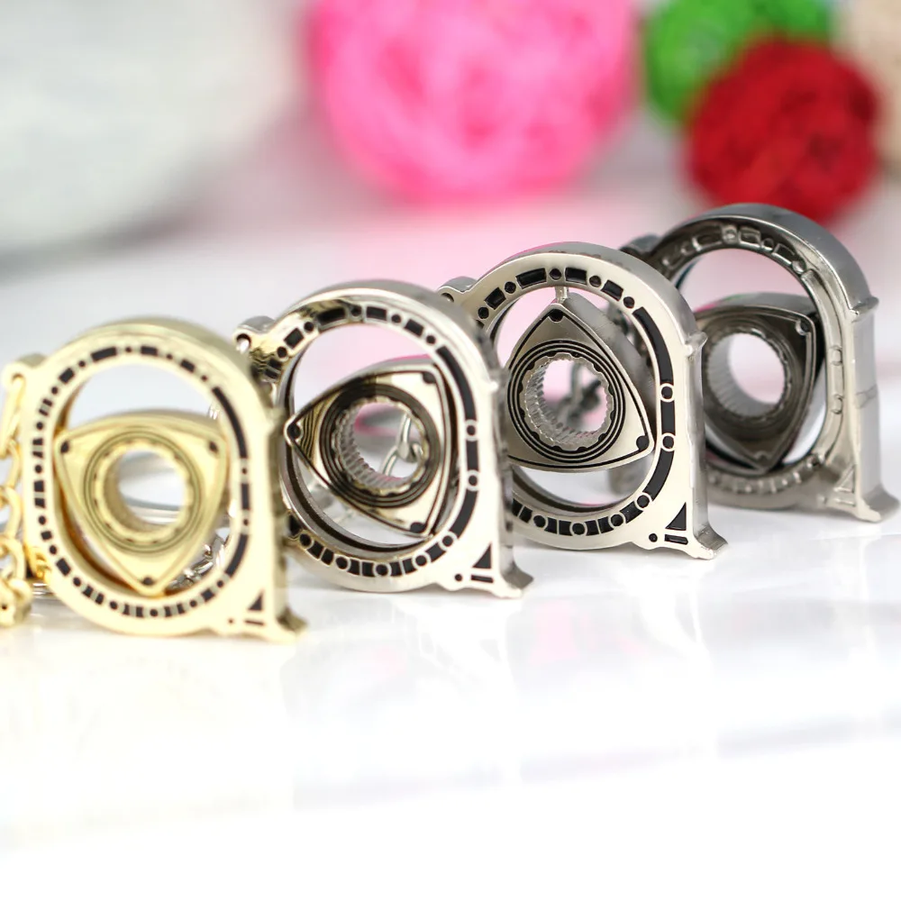 

Wankel Keychain New HOT Creative Auto Parts Model Hollow Automotive Engine Spinning Rotary Rotor Keyring Key Ring Chain Keyfob