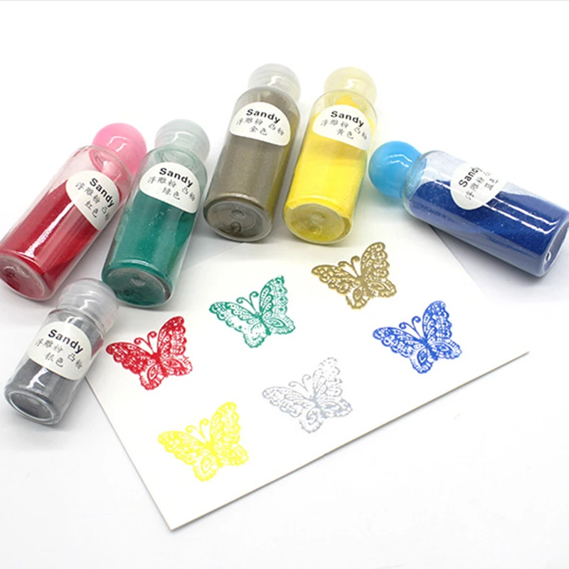 

20ML Colour Pigment 30ML Emboss Metallic Stamping Scrapbooking Craft Shiny Embossing DIY Powder Paint 10ML