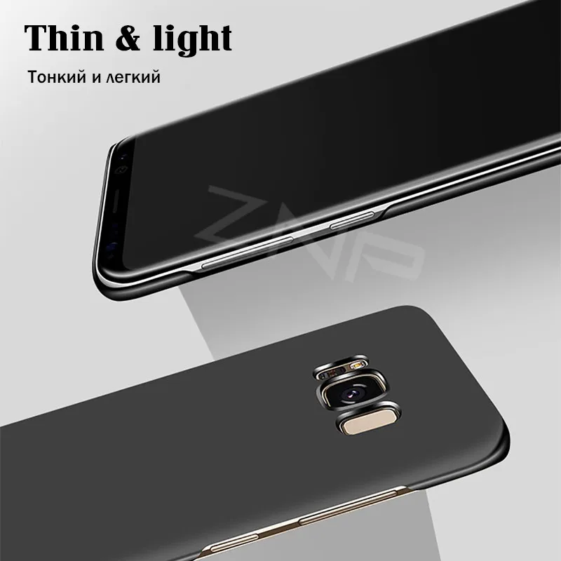ZNP Luxury Slim Protection Case For Samsung Galaxy S9 S8 Plus Note 8 Hard PC Phone Cover For Samsung S7 Edge S7 S8 S9 Case Shell