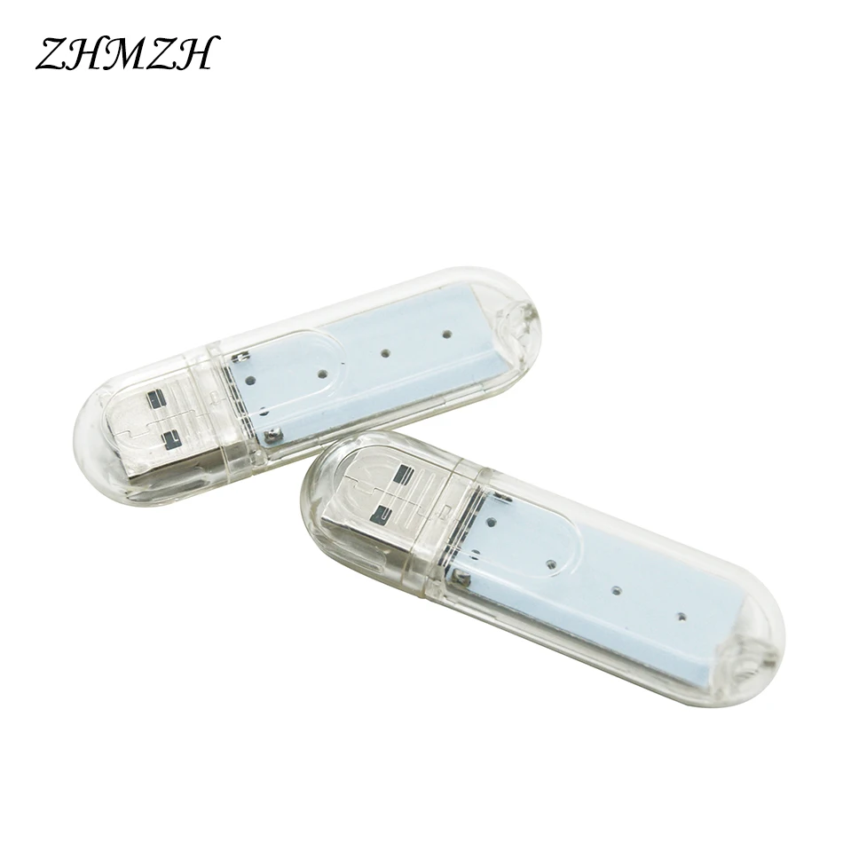 Portable U Disk LED Lamp 3LEDs 1.5W Reading USB Night Lights Mini Book Light DC 5V Power Bank Powered 12 colors