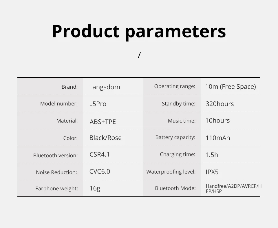 Langsdom L5PRO/L5B luetooth наушники с HD микрофоном металлические стерео беспроводные наушники auriculare Bluetooth гарнитура для телефона