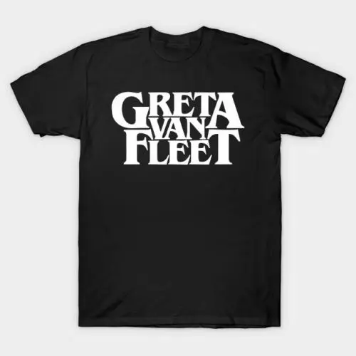 

Greta Van Fleet Logo - Official Men's Black T-Shirt US IMPORT