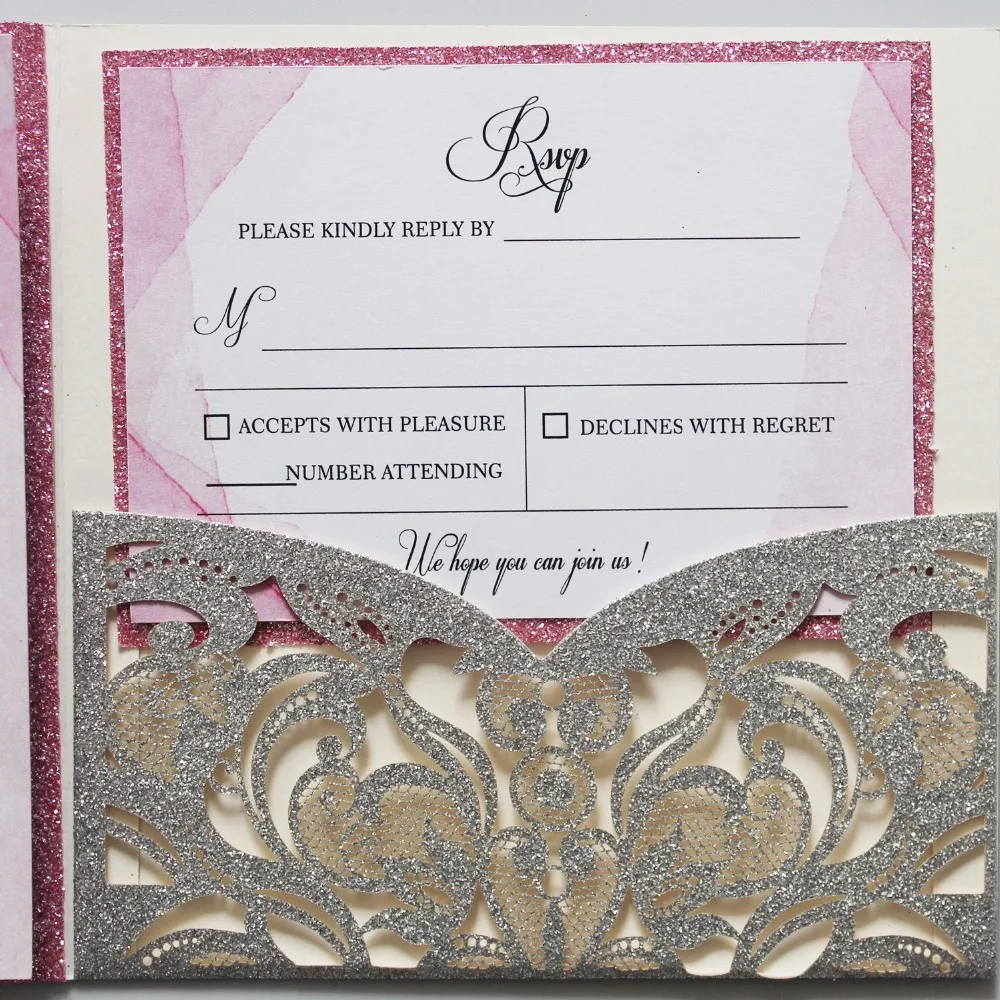 Silver Wedding  Invitation