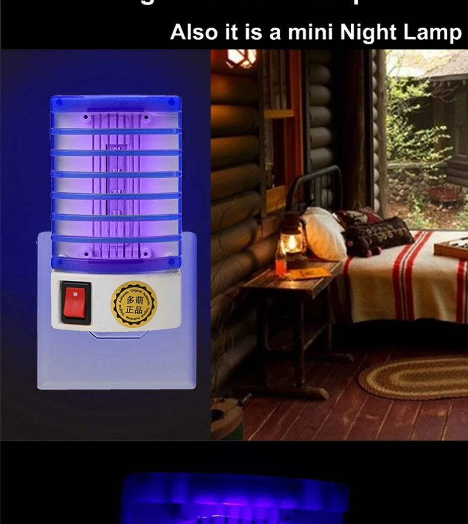 Ночники, Москитная лампа, светодиодный светильник, электрическая розетка, москитная ловушка, ловушка для насекомых, фиолетовая ловушка для ловли насекомых, лампы для комнатных ночных огней