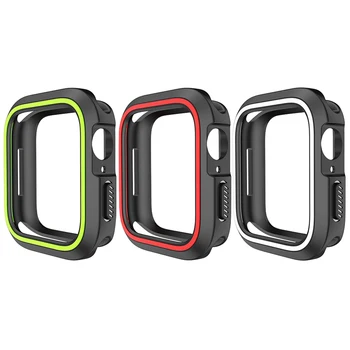 

Protector Case Cover Bumper Frame Dual Colors For Apple Watch For iWatch 4 40mm/44mm