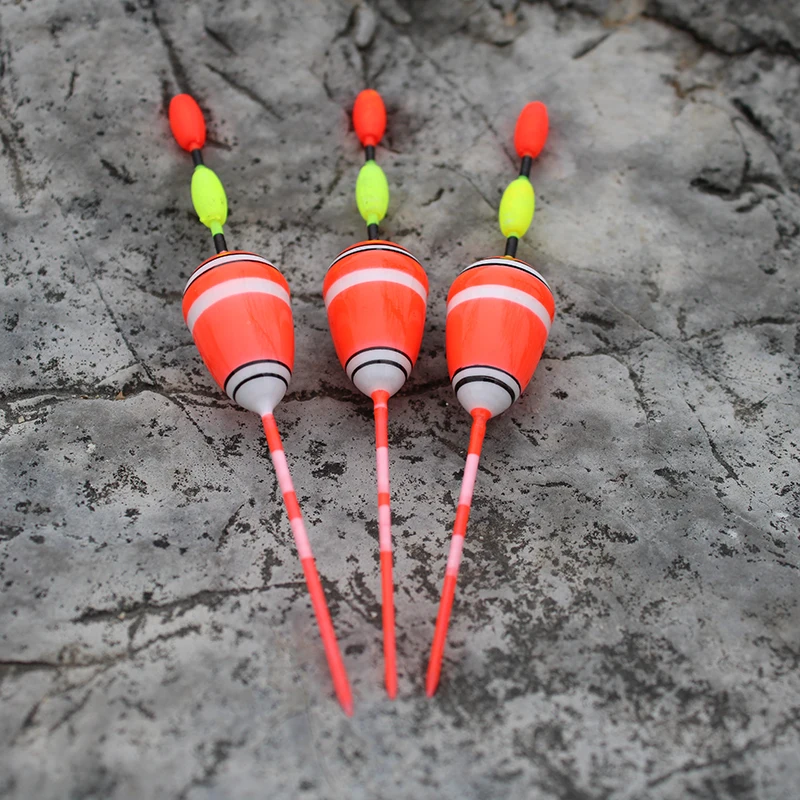 WLPFISHING الصيد يطفو الروبيان العوامات الجليد الصيد Bobbers المياه العذبة البلسا ضوء الخشب الصيد معالجة التبعي