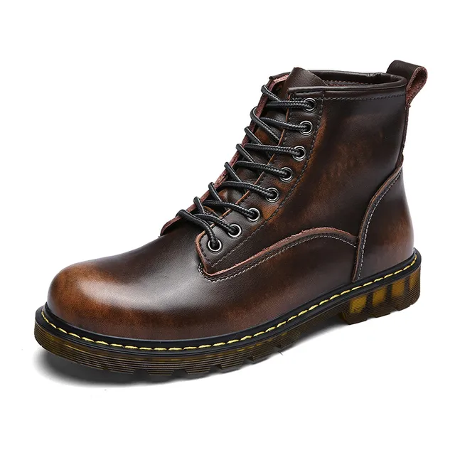 Buy ALEADER Fashion Men Marti Boots Genuine Leather