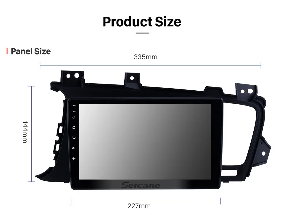 Best Seicane 9 Inch Quad-core Android 8.1 Car radio for Kia k5 2011 2012 2013 2014 LHD car dvd player GPS navigation car multimedia 18