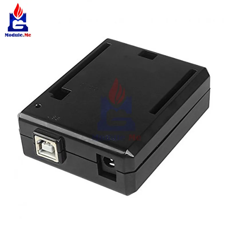 

Diy Kit Black ABS Plastic Enclosure Protective Case Box Shell For Arduino UNO R3 One Compatible USB Short Current Protection