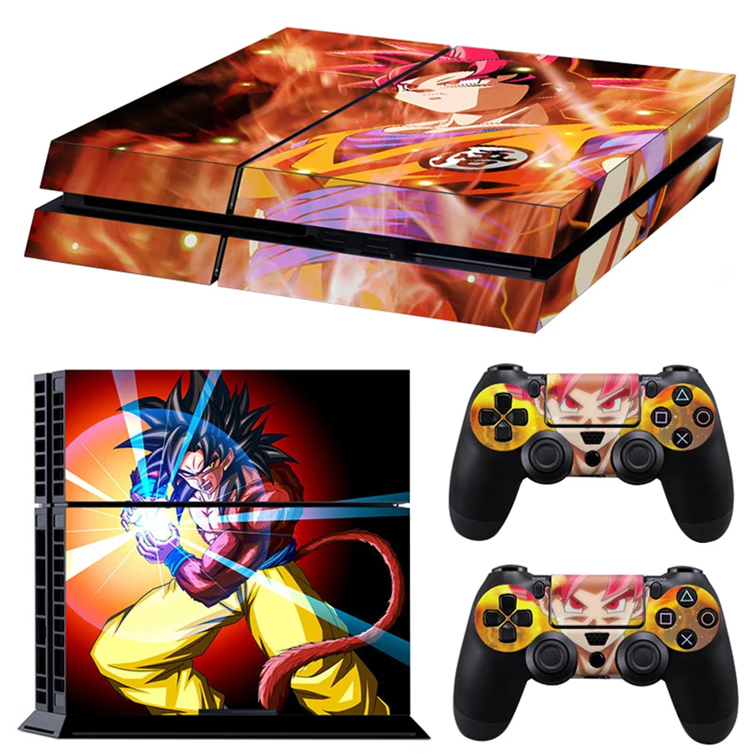 6 стилей Dragon Ball Super Son Gogu виниловая Обложка Наклейка PS4 кожа для sony playstation 4 консоль и 2 контроллера Защитная Наклейка