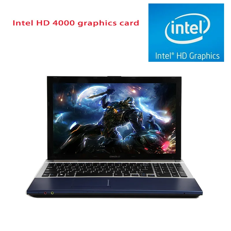 GMOLO бренд 15,6 дюймов игровой ноутбук Intel I7 8 ГБ ОЗУ 500 Гб HDD& 120 ГБ SSD DVD rom/RW wifi Windows 10 ноутбук