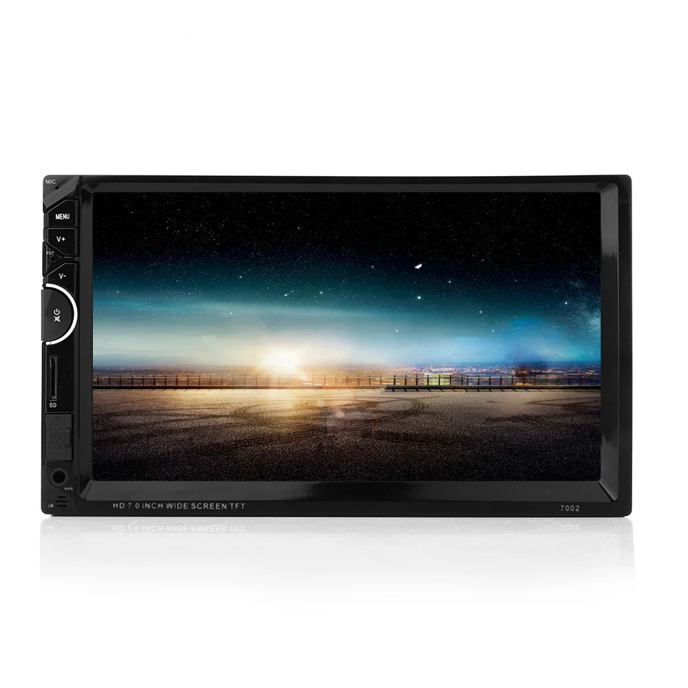 

GBtiger 7'' RDS 2 din Car Radio Video MP5 Player Autoradio Bluetooth FM AUX USB Car Video With Remote control Rear-view Camera