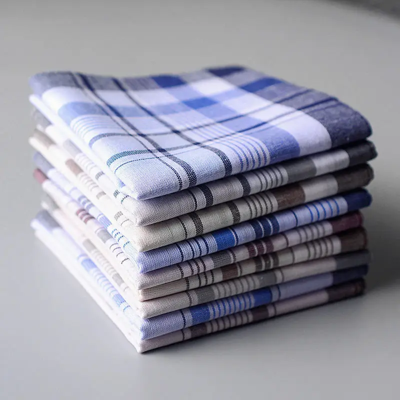 Случайный цвет клетчатые полосатые хлопковые мужские карманные квадратные деловые полотенце для сундуков карманные носовые платки мужские шарфы 38*38 см