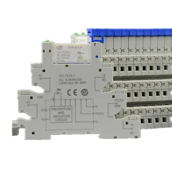 

Thin Type Din Rail Mount Modular Relay HF41F 24-ZS 41F-1Z-C2-1 HF41F-24-ZS Similar to PLC-RSC Combined Module Groups Relay