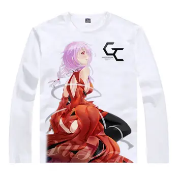 

Guilty Crown Long T-Shirt Gai Tsutsugami Shirt Men's Anime Long sleeves t-shirts Adult Anime japanese anime cosplay cool shirt a