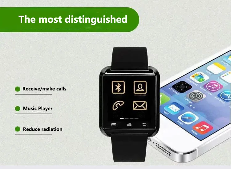 Lithium ion Polymer Battery wrist watch blood pressure smart watch 2015 smart watch sim smart