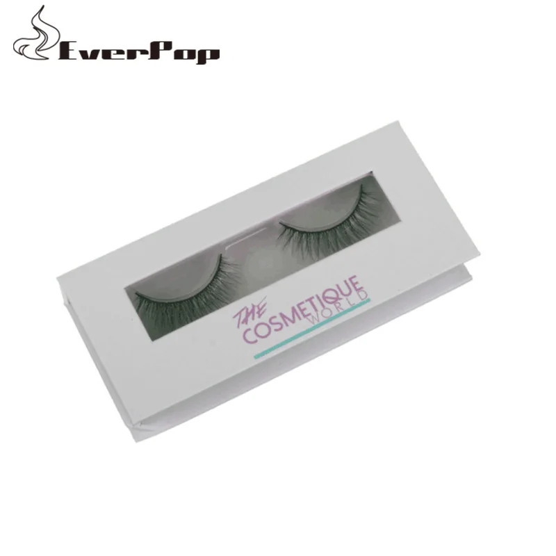 

100pcs cardboard eyelash box with Custom logo brand name printed customized eyelash paper name printing boxes