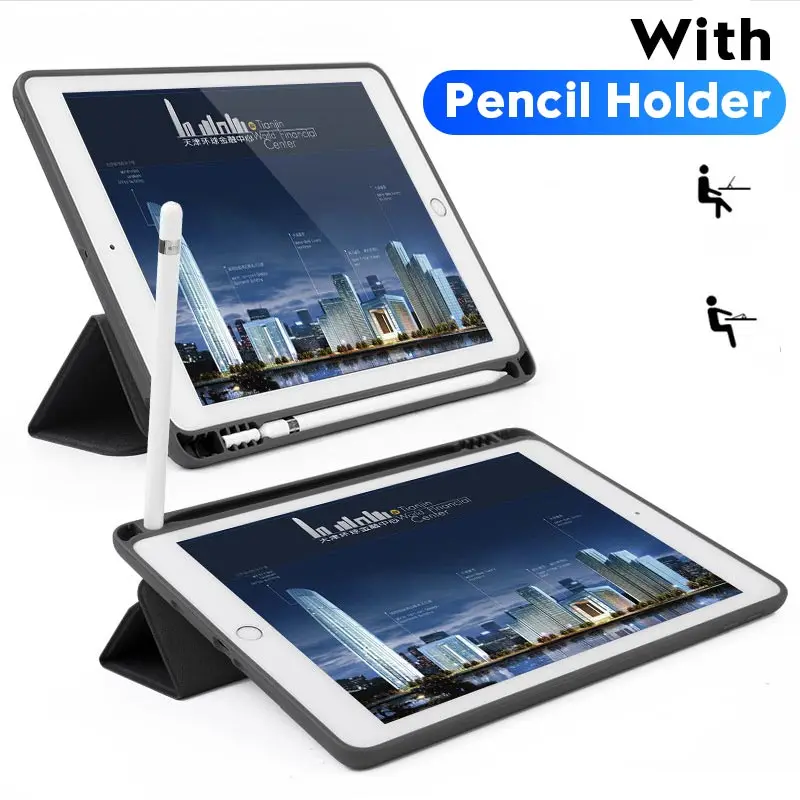 Чехол для iPad Pro 9 7 дюйма с Apple Pencil Holder ZEAMAR кожаный смарт чехол магнитной подставкой