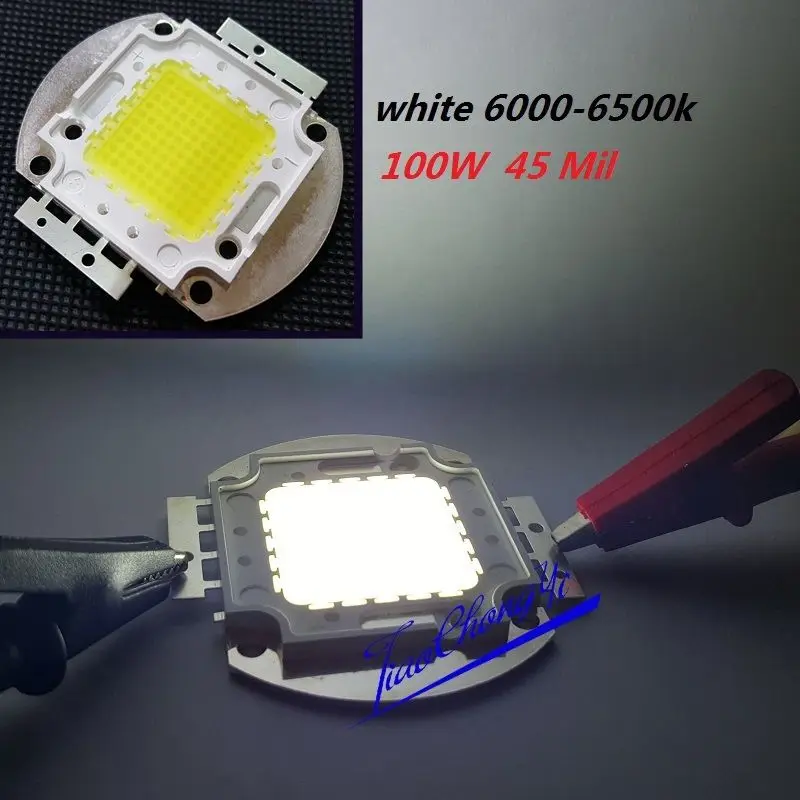 45 Mil High Power LED Lamp SMD 100W Cool white 6000-6500K 3.5A light bulb 1PCS | Освещение