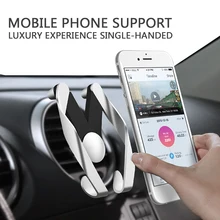 Sólo un audio Soporte para Coche para el iphone Samsung Materiales ABS Coche sostenedor Del Teléfono Del Coche Salida de Aire Ajustable