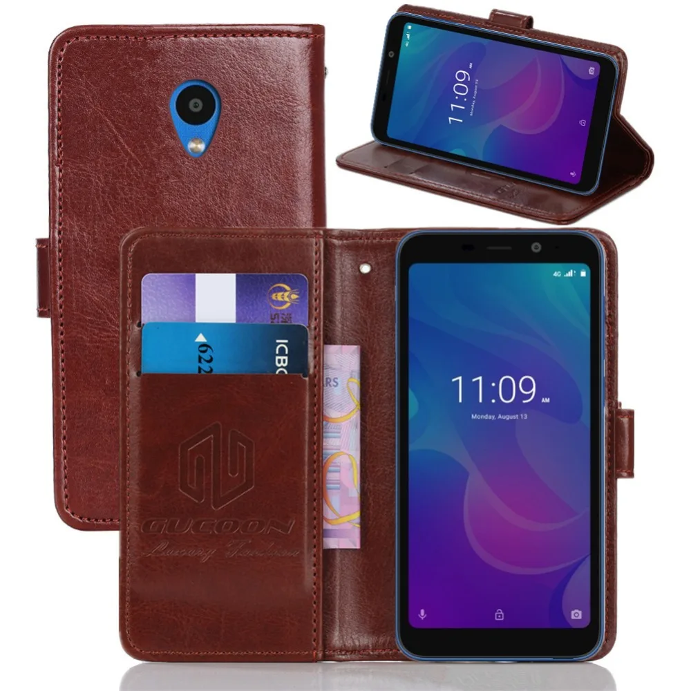 

GUCOON Classic Wallet Cover for Meizu C9 Case PU Leather Vintage Flip Case for Meizu C 9 Cover Fashion Phone Bag
