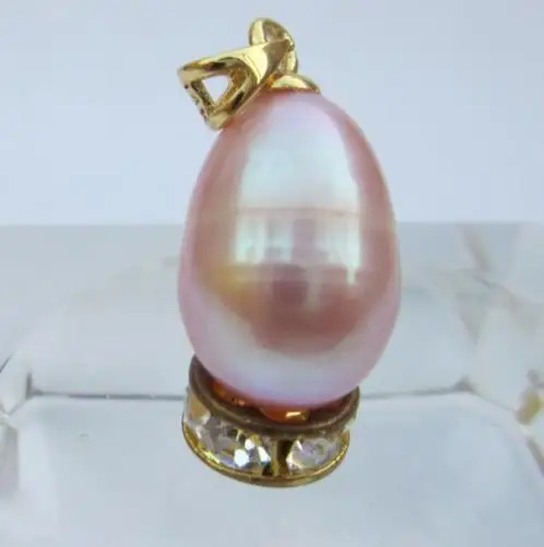 

baroque pendant 10-13.2mm south sea purple pearl pendant # 07