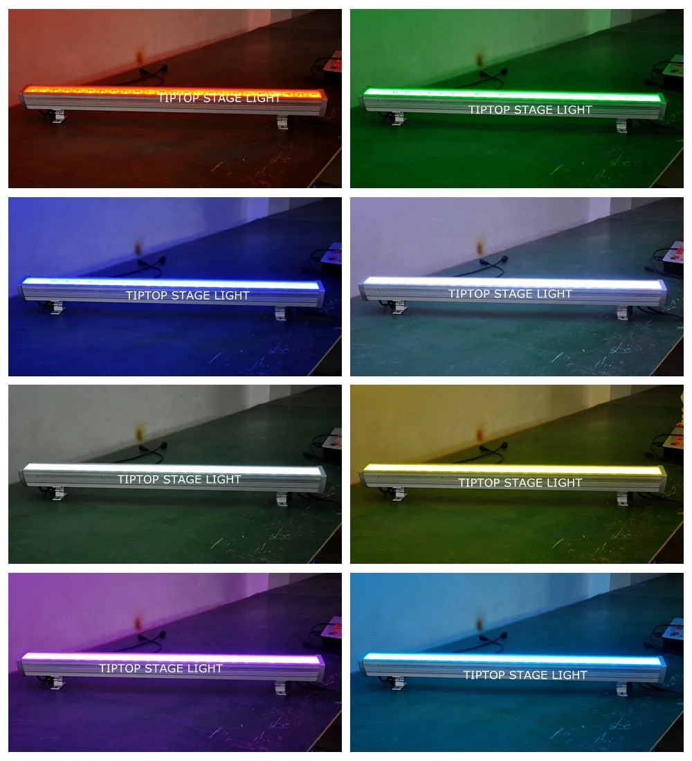 Гуанчжоу, светодиодные сценические светильники 10 шт 24x4 Вт красный/зеленый/синий/белый 4 цвета наружное здание стены стиральная Гладкий диммер без мерцания