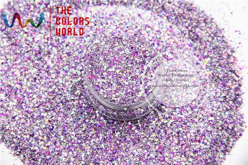 Forma de Hexágono Lantejoulas para Unha Mesmo e Decoração do Feriado Glitter Faça Você Hac2042-304 Mix Cor Art 2 Brilho p unha